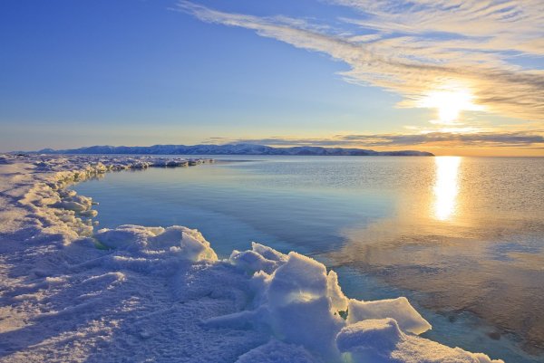Арктические пустыни Полярный день