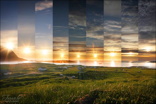 Движение солнца в Полярный день