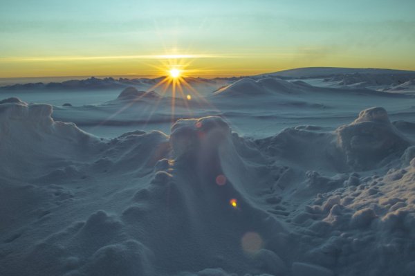 Полярная ночь солнце