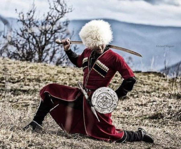 Джигит в горах