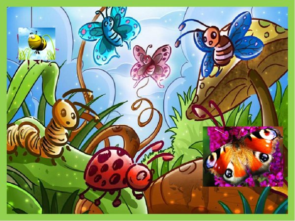 Мир насекомых мультяшный