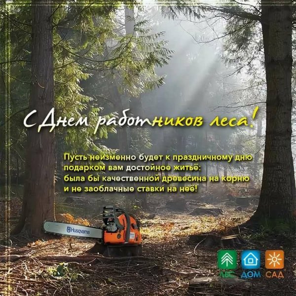 Поздравление с днем работника леса