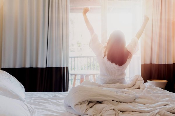 Девочка проснулась