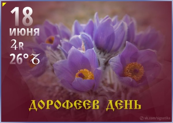 Дорофеев день 18 июня