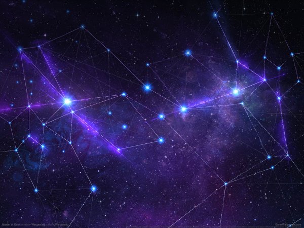 Созвездия на темном фоне