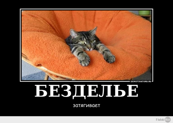 Бездельник демотиватор