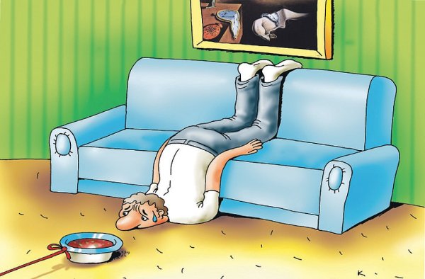 Котик лежит отдыхает