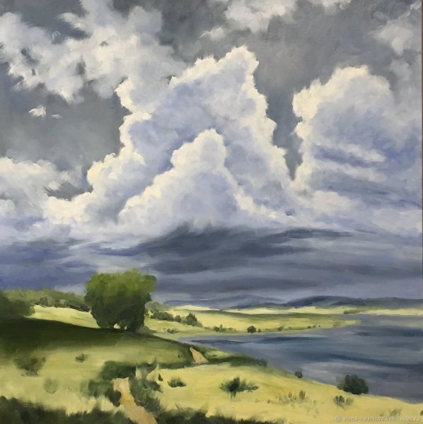 Ветреный день картина