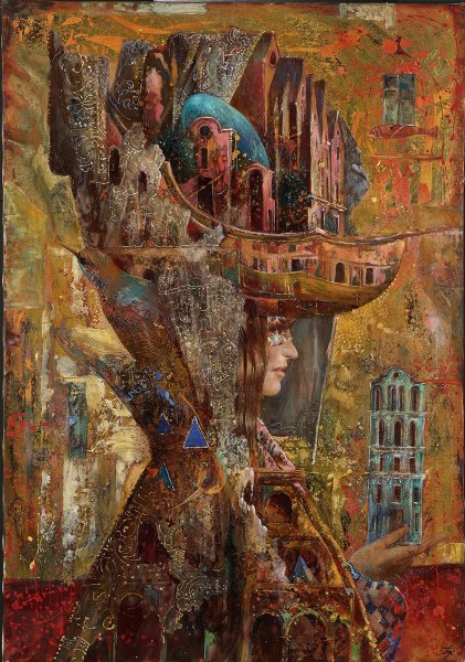 Виктор Лукьянов художник Московский дворик