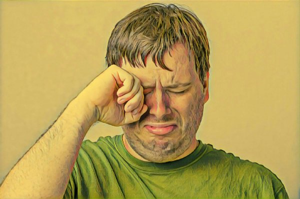 Расстроенное лицо