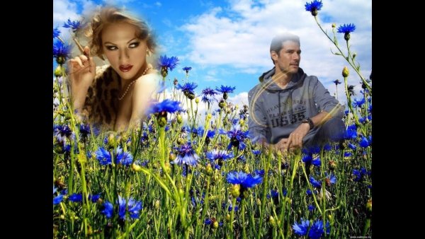 Влюбленные в Васильковом поле