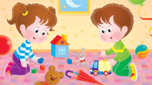 Иллюстрации играющих детей