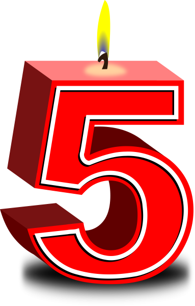 Цифра 5 красивая