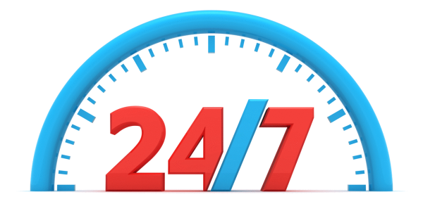 Режим работы круглосуточно значок