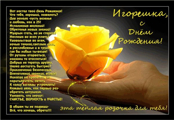С днём рождения Игорь