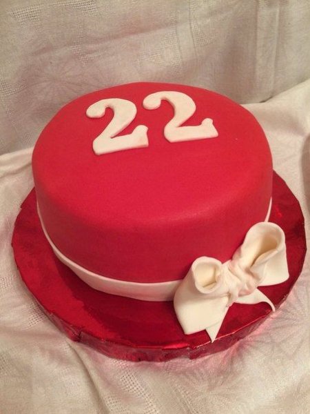 Торт на день рождения 22 года
