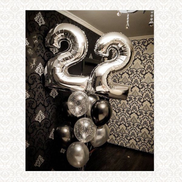 Шары 22 года день рождения