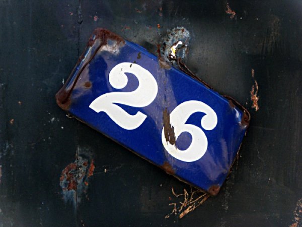 Цифры 26 на день рождения