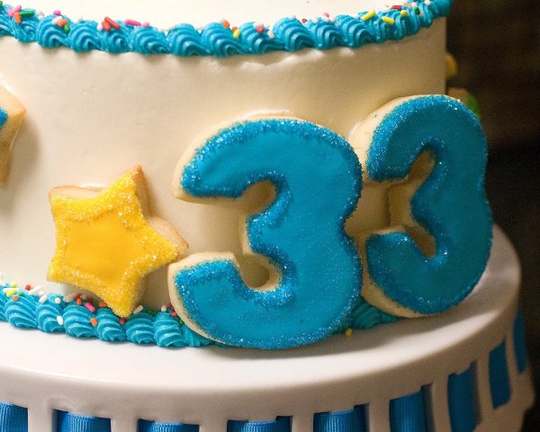 Торт на день рождения 33 года