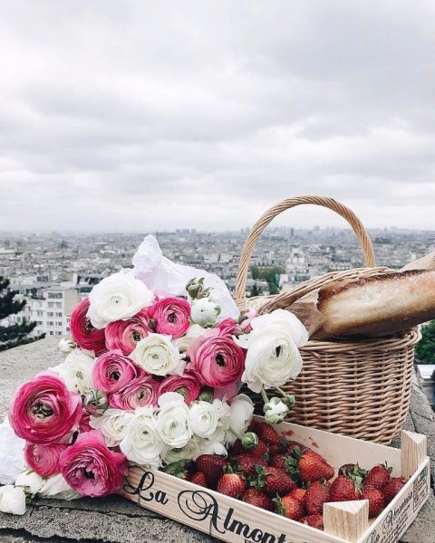 Парижские букеты цветов