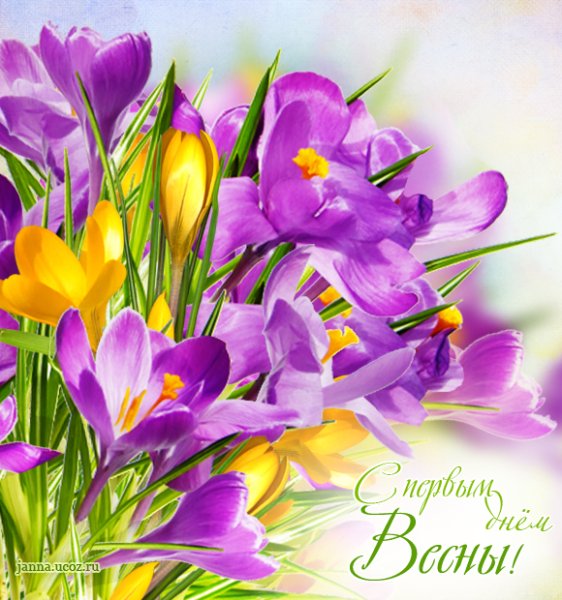 Открытки с первым днем весны