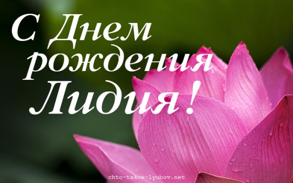 Поздравление с днем рождения Лидочка