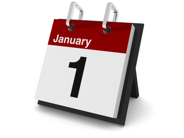 Календарь 1 января