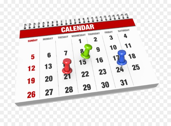 Календарь с отмеченной датой