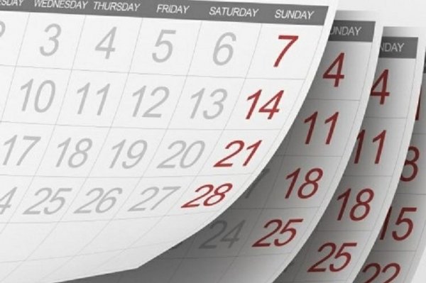 Листочки календаря