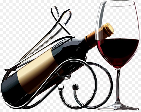 Вино на прозрачном фоне