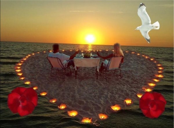 День Святого Валентина романтический ужин