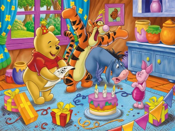 Винни пух Дисней с днем рождения