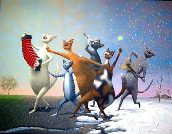 Кошки весной