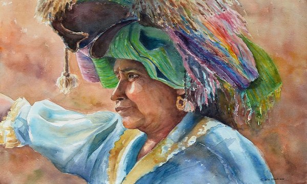 Хороший весенний день Майский акварель