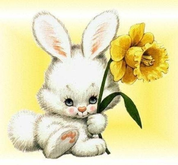 Зайчик в цвете