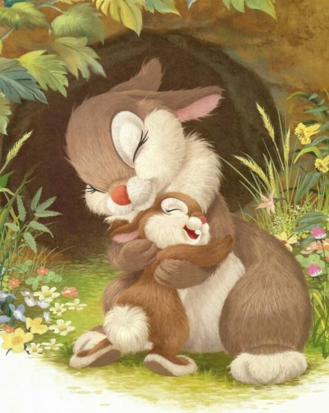 Мама зайчиха и Зайчонок