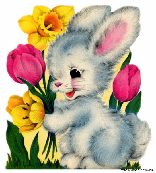 Зверюшки с цветами