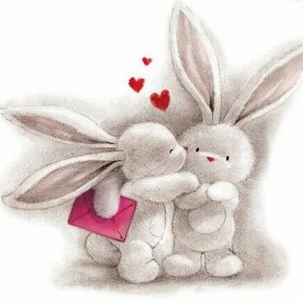 Зайка с сердечком