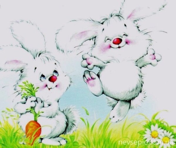 Иллюстрации Марины Федотовой зайчики