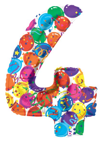 Цифры разноцветные праздничные