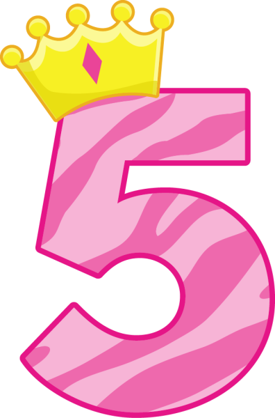 Цифра 5 с короной