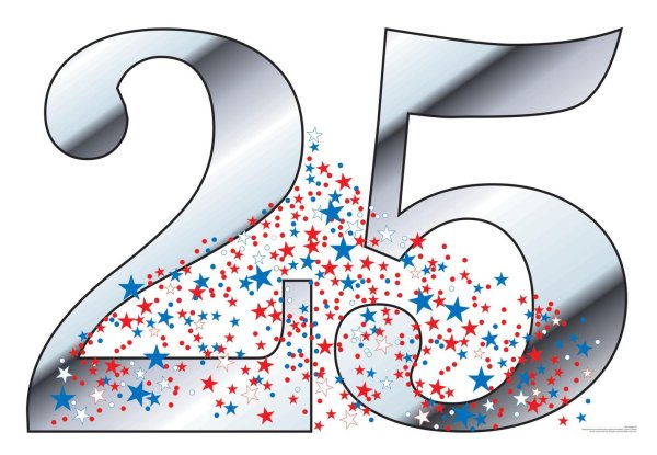 25 Лет красивые цифры