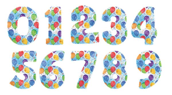 Цветные цифры