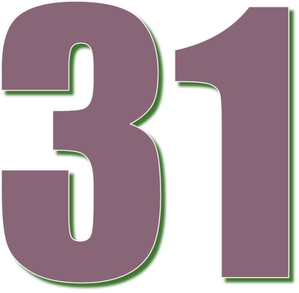 31 Цифра картинка