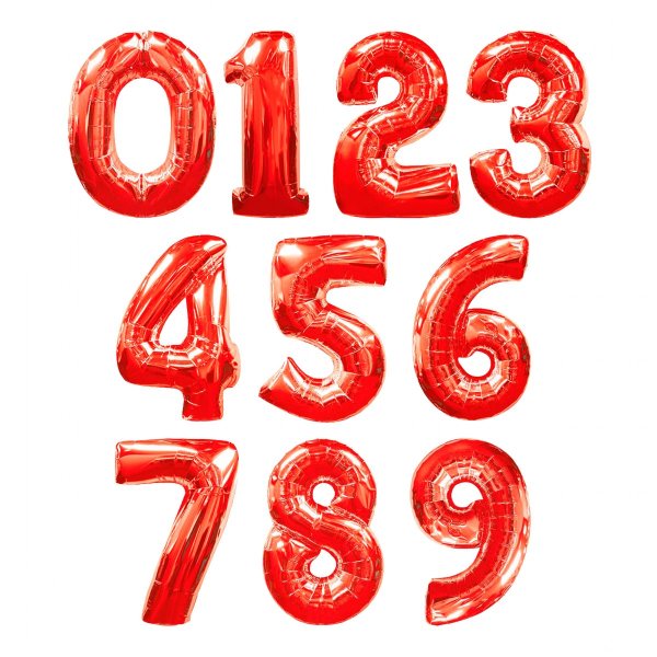 Большие цифры красные