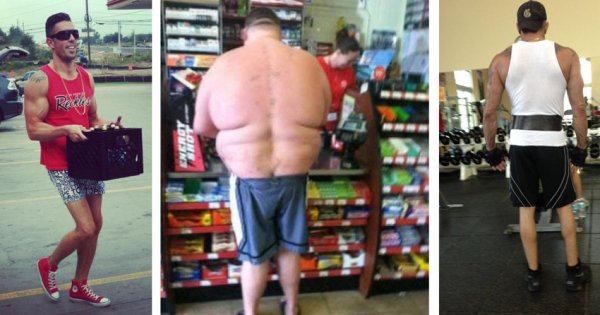 Качок с тонкими ногами