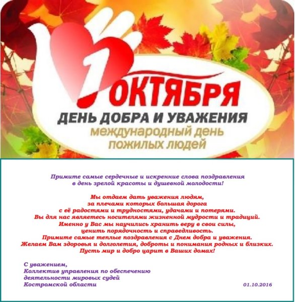 С днем мудрости добра и уважения