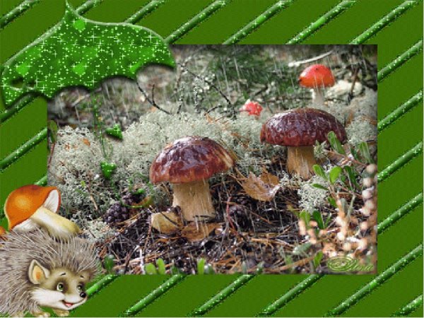 Корзина с грибочками