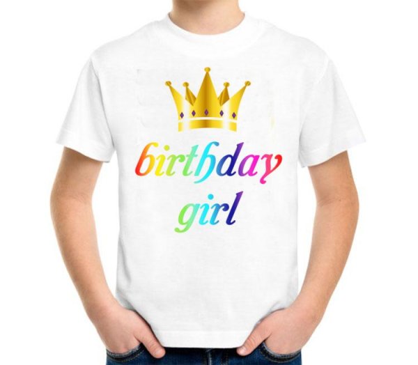 Надпись на футболке с днем рождения