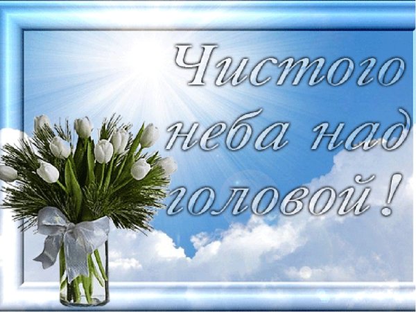 Чистое небо над головой